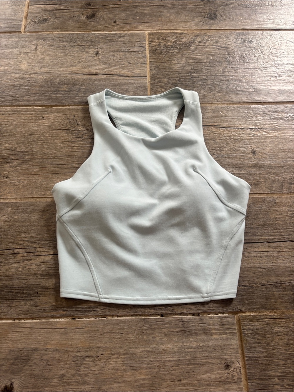 lululemon athletica High Neck Crop Tank - Light blue